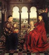 Jan Van Eyck The Virgin of Chancellor Rolin (mk08) china oil painting reproduction